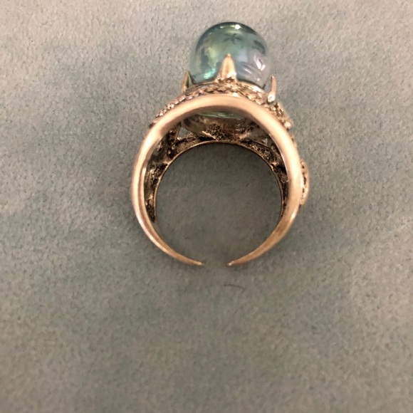 Aqua Aura Snake Ring - Picture 6 of 8